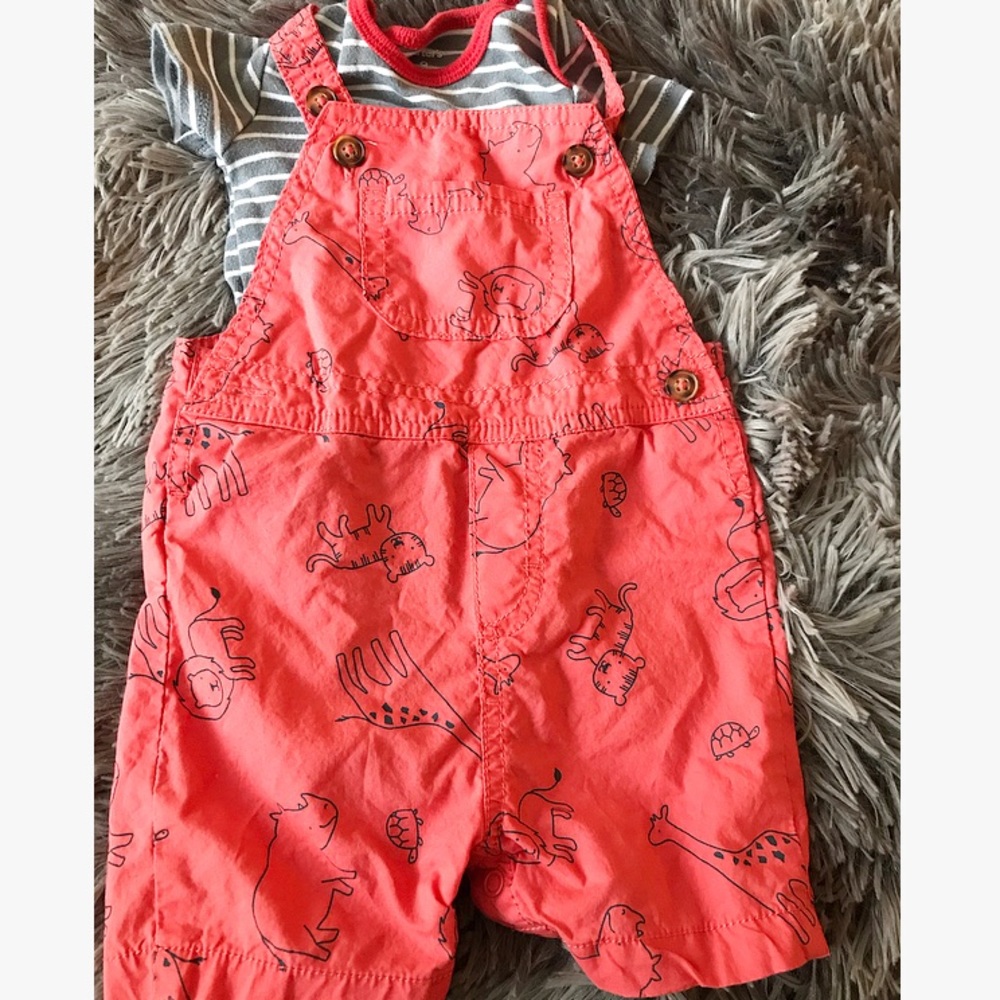 Overalls! Comes with a onesie
